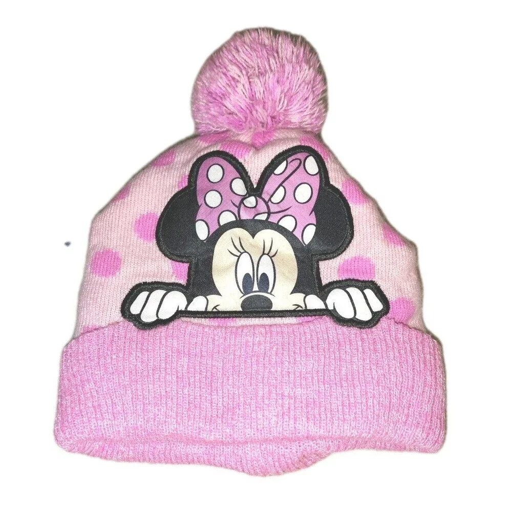 Baby Girl Hat Bundle: Millymook Floral Bucket Hat & Disney Minnie Mouse Beanie